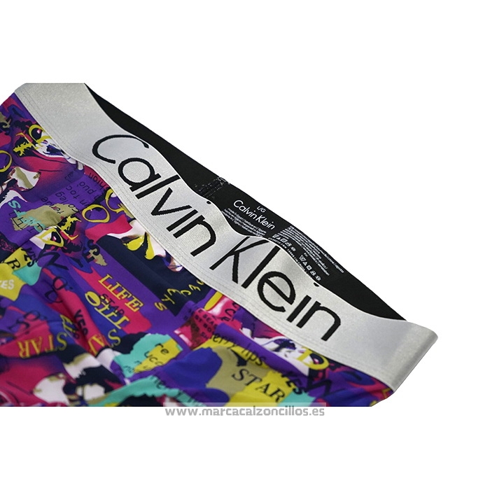 Boxer Calvin Klein Hombre Prints Colors Fucsia